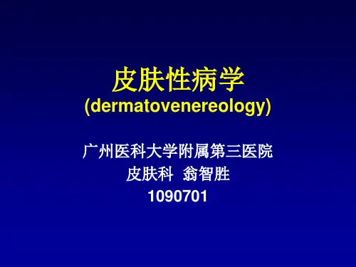 皮肤性病学总论1-2节