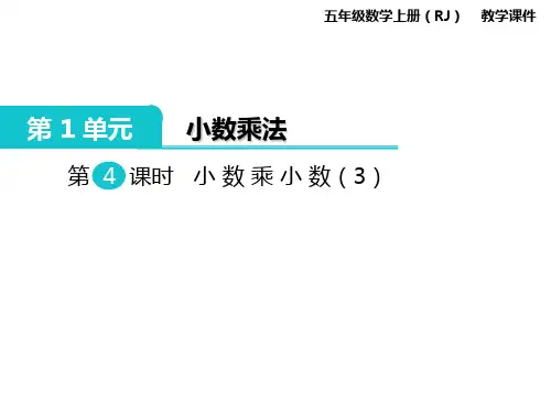 人教版《小数乘小数》(完美版)PPT课件1