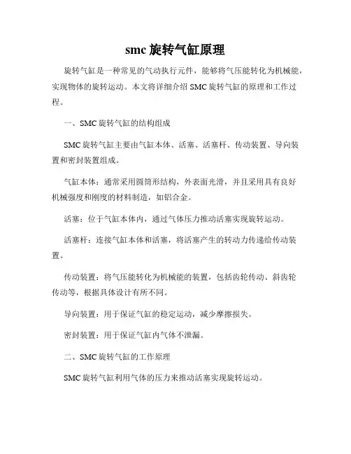 smc旋转气缸原理