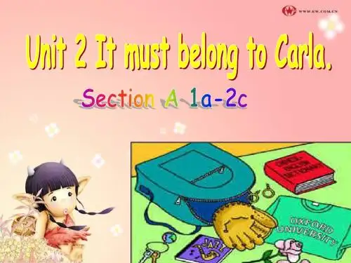 鲁教版期九年级 Unit 2 It must belong to Carla  PPT课件