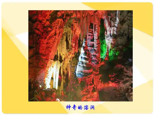 记金华的双龙洞第一课时PPT课件