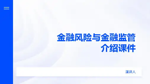 金融风险与金融监管介绍课件