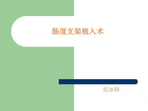肠道支架植入术PPT课件