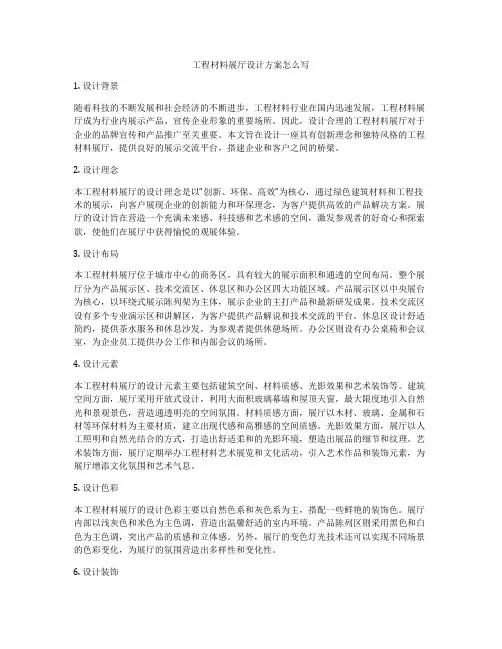 工程材料展厅设计方案怎么写