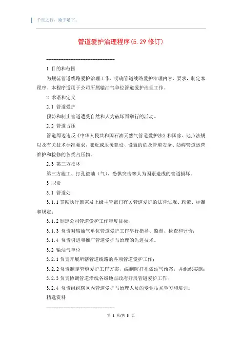 管道爱护治理程序(5.29修订)