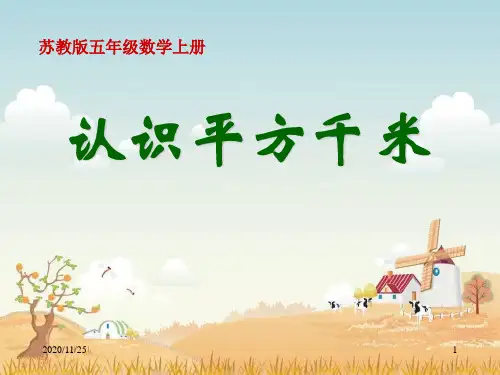 小学五年级上册数学《认识平方千米》公顷和平方千米PPT优质课件