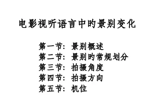 电影视听语言中的景别