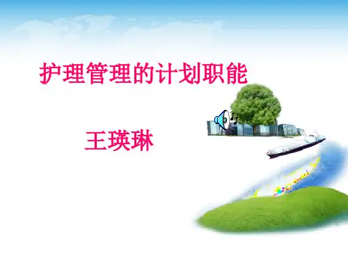 护理管理的计划职能概述PPT(共 96张)