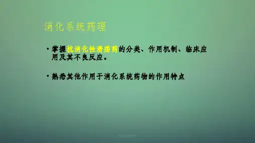 药理学消化系统药物课件