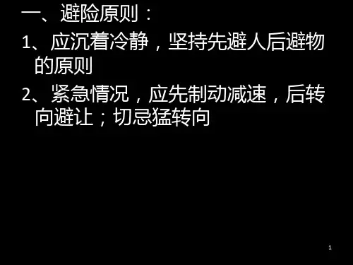 《紧急避险常识》PPT课件