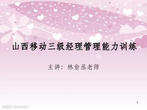 经理管理能力训练教材(PPT 226页)