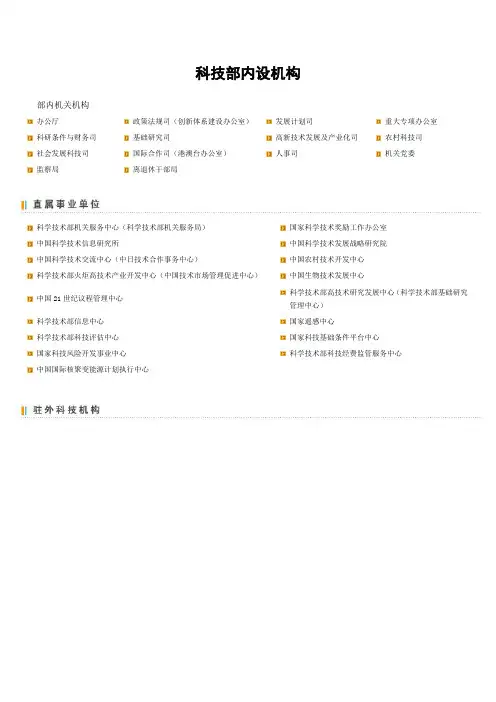 科技部内设机构
