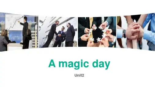 六年级下册英语-Unit 2  A magic day 粤人版开心英语 (共34张PPT)