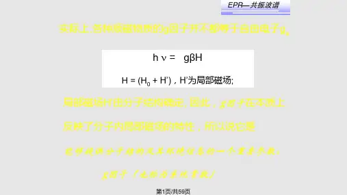 材料物理实验方法电子顺磁共振PPT课件
