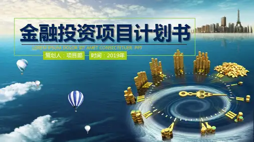 金融投资项目ppt内容