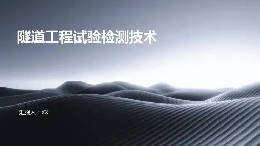 隧道工程试验检测技术