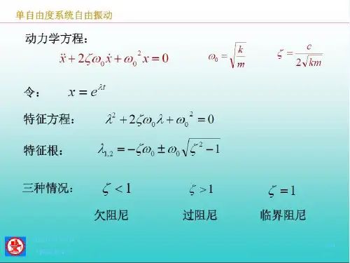 机械振动单自由度系统的简谐强迫振动 (1)