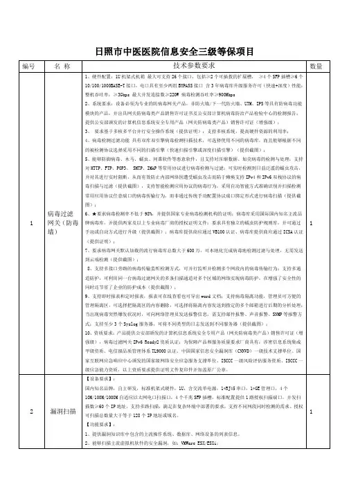 日照市中医医院信息安全三级等保项目[001]