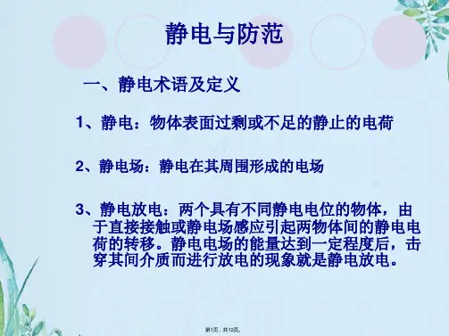 静电及防范(共12张PPT)