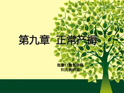 正常产褥ppt