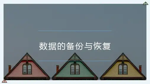 数据的备份与恢复