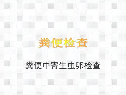 宠物疾病诊疗-粪便检查--粪便中寄生虫卵检查
