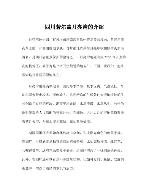 四川若尔盖月亮湾的介绍