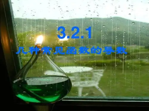 数学(新人教A版必修1-1)：3.2.1几种常见函数的导数课件