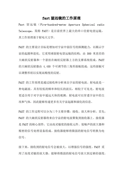 fast望远镜的工作原理