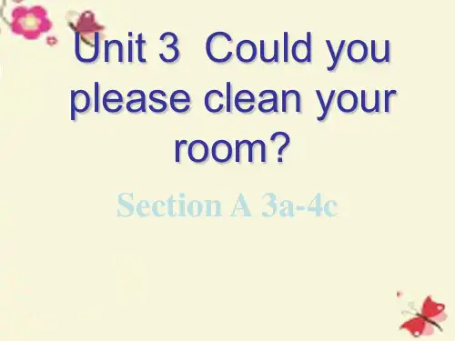 八年级英语下册-Unit-3-Could-you-please-clean-your-room-Se