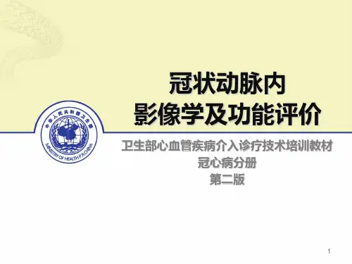 冠状动脉内影像学及功能评价