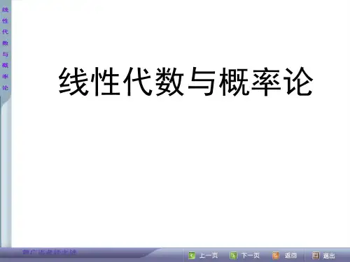 线性代数与概率论第3线性方程组