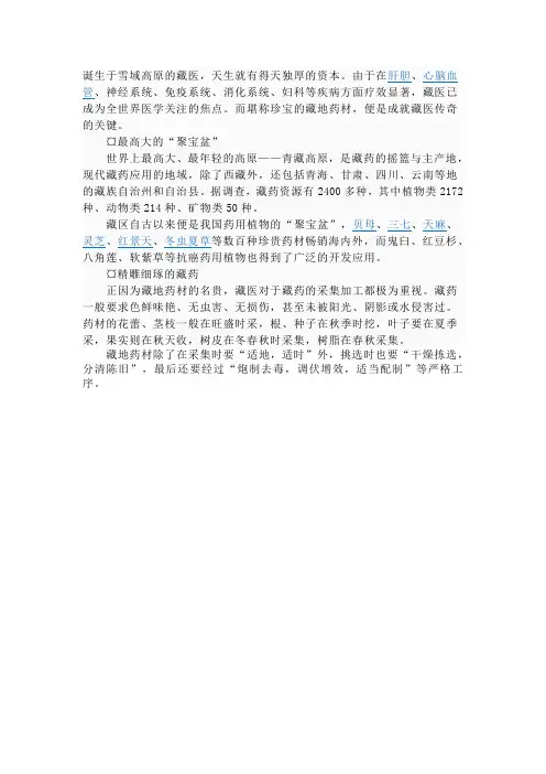 藏医简介