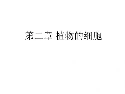 第2章植物的细胞