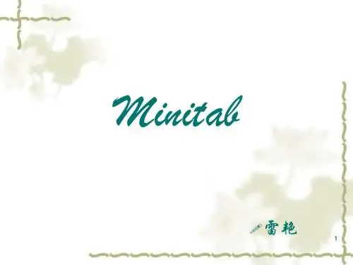 MINITAB数据分析