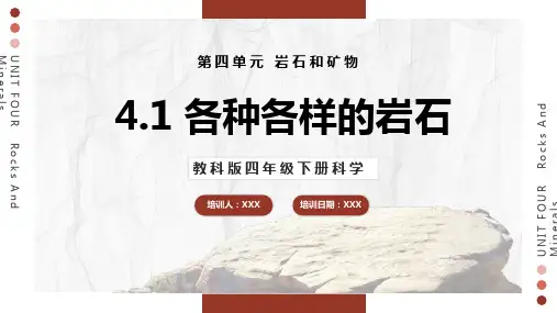 各种各样的岩石PPT课件
