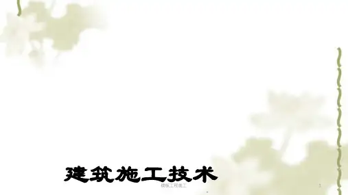 模板工程施工ppt课件