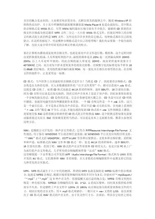 背景音乐格式