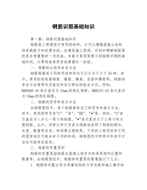 钢筋识图基础知识