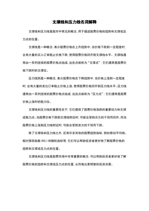 支撑线和压力线名词解释