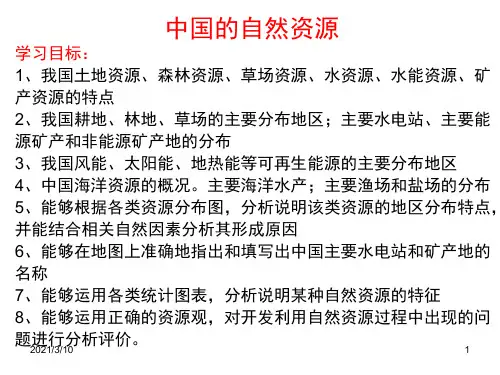 中国的自然资源PPT课件