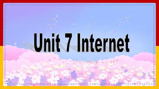 中职英语高教版(2021)基础模块1Unit 7  Reading and Writing