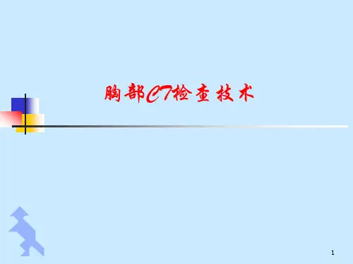 胸部CT检查技术PPT参考幻灯片