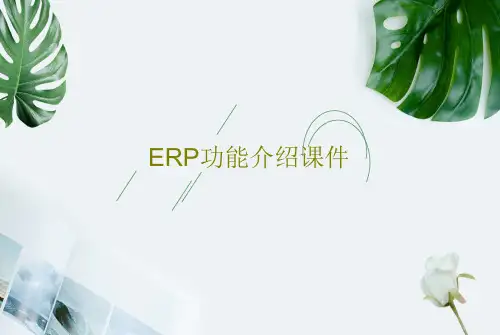 ERP功能介绍课件共42页PPT