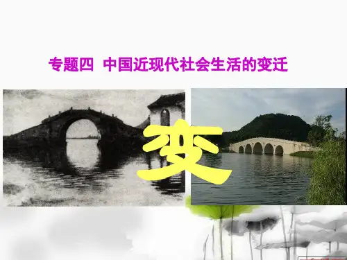 中国近现代社会生活的变迁(一轮复习)(人民版)