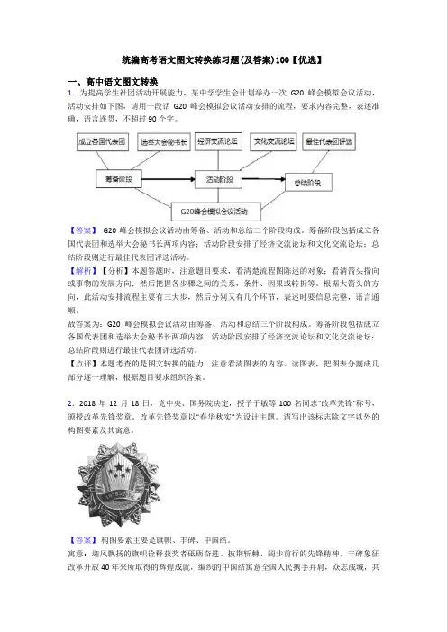 统编高考语文图文转换练习题(及答案)100【优选】