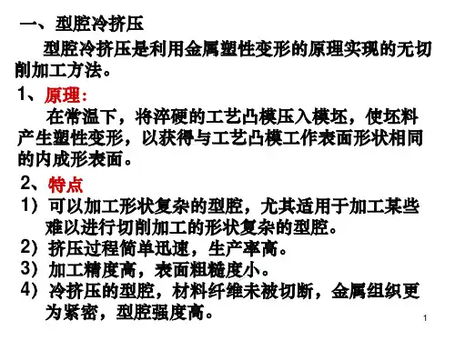 模具成形表面的专门加工