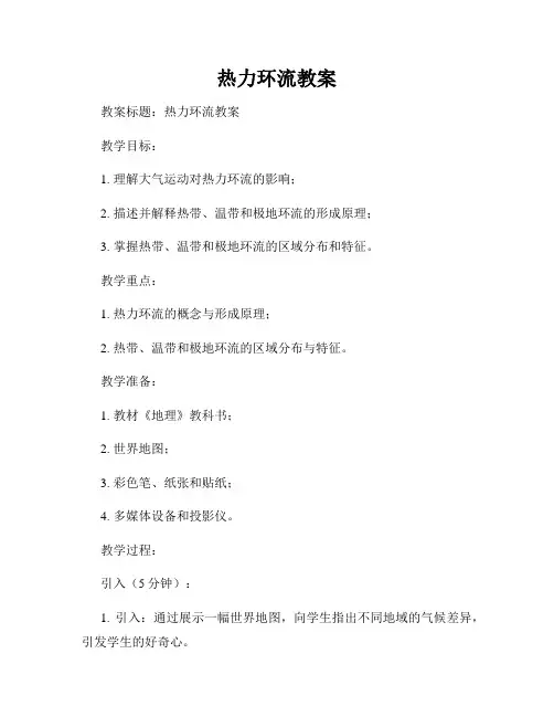 热力环流教案
