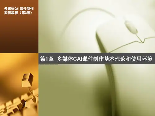 多媒体CAI课件制作教程