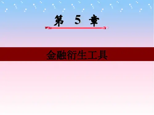 证券投资学 课件 第5章 金融衍生工具